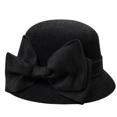 bucket hat for women Women Fashion Straw Bow Soft Hat Summer Beach